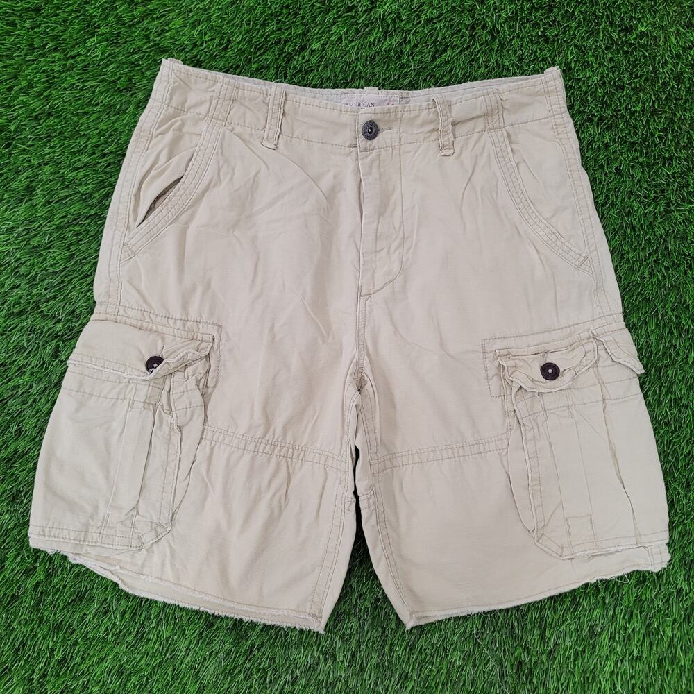 Vintage Y2K American Eagle Cargo Shorts 34x10 Baggy